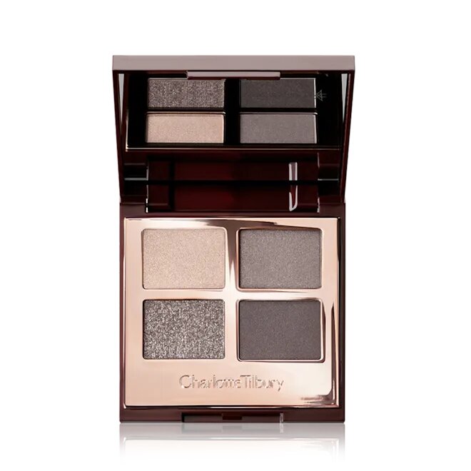 Палетка тіней Charlotte Tilbury LUXURY PALETTE THE ROCK CHICK Silver Eyeshadow Palette with Grey & Charcoal Shades